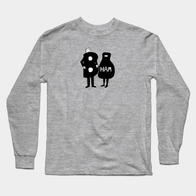 TKAM Boo Ham black Long Sleeve T-Shirt by Wright Art